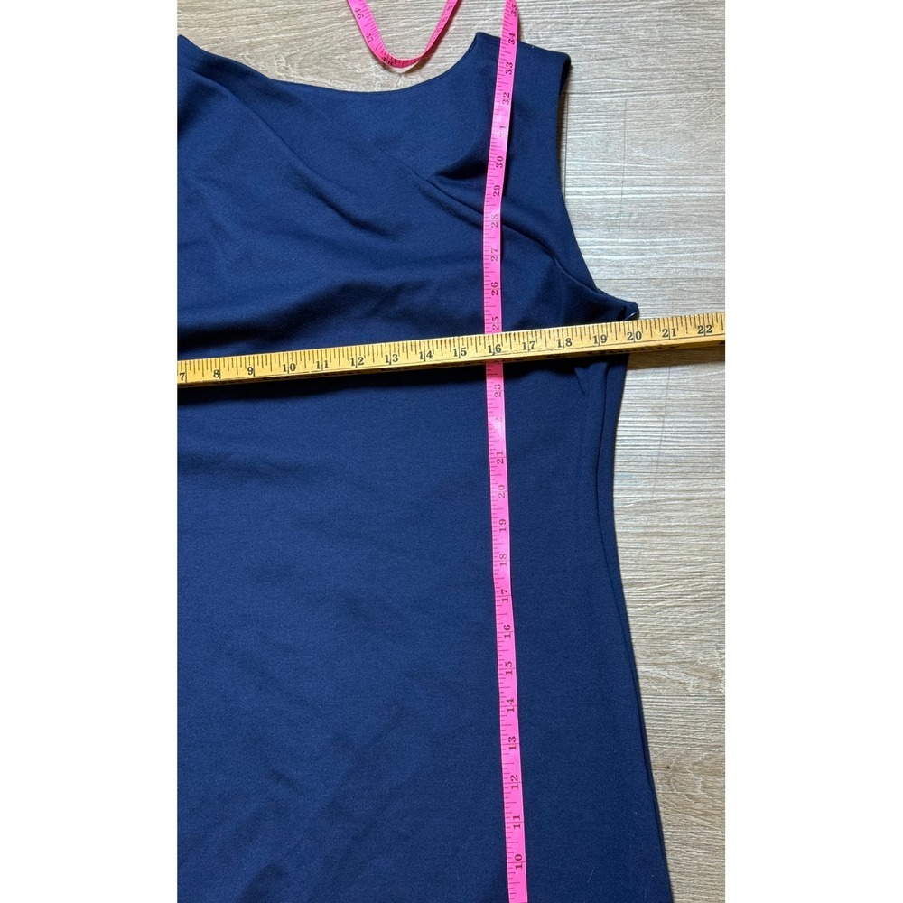 Ted Baker Navy Sculpted Bow Detail Sheath Dress Size 10 - Picture 7 of 8